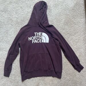 The North Face maroon hoodie